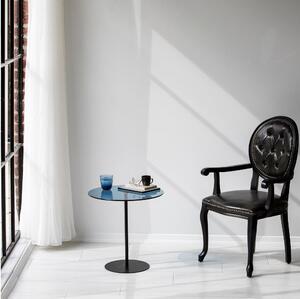 Asir Odkladací stolík CHILL 50x50 cm čierna/modrá AS1584 + záruka 3 roky zadarmo
