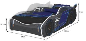Nellys Detská posteľ Super Car STORM 160 x 80 cm