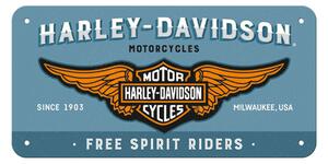 Nostalgic Art Plechová Ceduľa Harley-Davidson Free Spirit Riders
