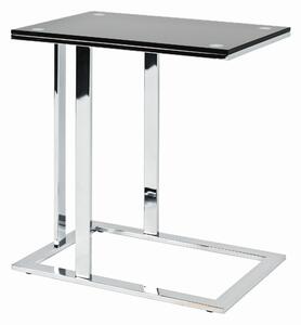 PRÍRUČNÝ STOLÍK, čierna, chrómová - Stolíky do obývačky, Online Only