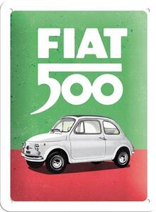 Nostalgic Art Plechová Ceduľa Fiat 500 (Italian Colours)