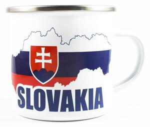Slovenské Srdce Plechový Hrnček Slovakia - Mapa