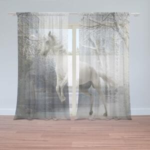 Sablio Záclony Biely kôň: 2ks 150x250cm