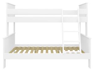 Biela poschodová detská posteľ 120x200 cm Alba - Tvilum