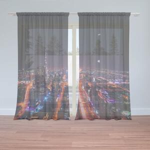 Sablio Záclony Rozsvietené mesto: 2ks 150x250cm