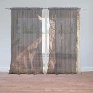 Sablio Záclony Kôň v stajni: 2ks 150x250cm