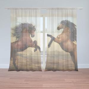 Sablio Záclony Vzpínajúci sa kôň: 2ks 150x250cm