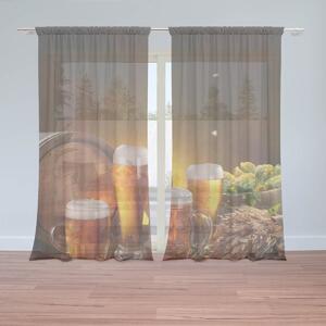 Sablio Záclony Pohár s pivom: 2ks 150x250cm