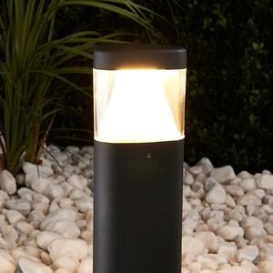 Tmavosivé soklové LED svietidlo Milou