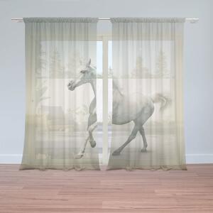 Sablio Záclony Biely kôň 2: 2ks 150x250cm
