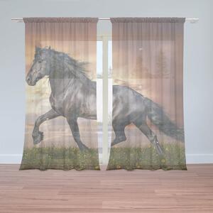 Sablio Záclony Frízky kôň: 2ks 150x250cm