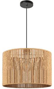 Toolight BOHO, stropné svietidlo s priemerom 40cm 1xE27 APP1325-1CP, čierna-hnedá, OSW-02412