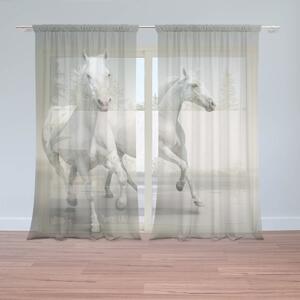 Sablio Záclony Dva biele kone: 2ks 150x250cm