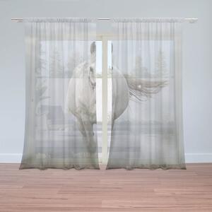 Sablio Záclony Biely kôň 3: 2ks 150x250cm