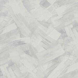 Sivo-biela vliesová tapeta, imitácia stierky, TI3001, Time 2025, Grandeco