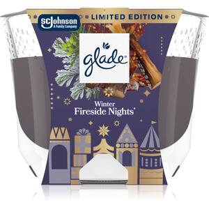 GLADE Winter Fireside Nights vonná sviečka 204 g