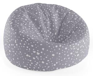 Sablio Sedací vak Cocoon Bílé flíčky na fialové - 75 x 45 x 35 cm