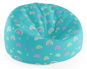 Sablio Sedací vak Cocoon Barevné duhy - 75 x 45 x 35 cm
