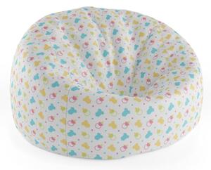 Sablio Sedací vak Cocoon Dudlíky a body - 75 x 45 x 35 cm