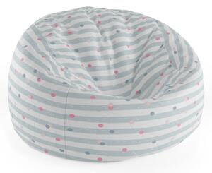 Sablio Sedací vak Cocoon Tečky a pruhy - 75 x 45 x 35 cm