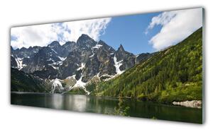 Nástenný panel  Hora jazero les príroda 125x50 cm