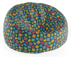 Sablio Sedací vak Cocoon ABC - 75 x 45 x 35 cm