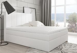 Čalouněná postel BONO + topper, 140x200, Madryt Cayenne 21510