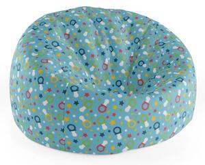Sablio Sedací vak Cocoon Dudlíky a hvězdy - 75 x 45 x 35 cm