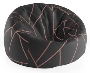 Sablio Sedací vak Cocoon Růžové obrazce - 75 x 45 x 35 cm