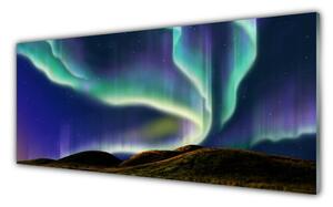 Nástenný panel  Polárna žiara krajina 125x50 cm