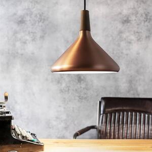Závesná lampa Nori z kovu, medenej farby Ø 27 cm