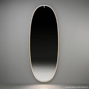FLOS La Plus Belle LED nástenné zrkadlo, medené