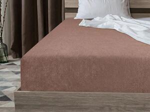 Froté plachta MOLTON tmavohnedé 90 x 200 cm