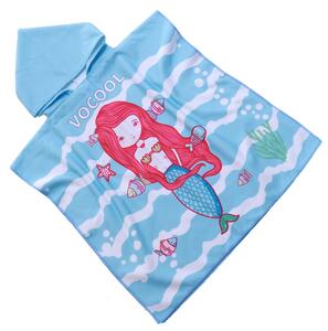 Detské pončo OCEAN GIRL svetlomodré