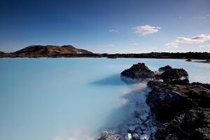 Fototapeta modrá lagúna