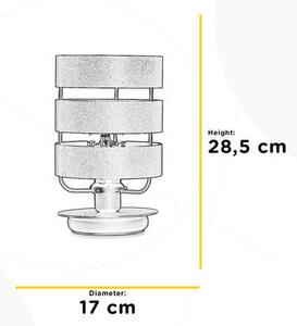 NOČNÁ LAMPA, E27, 17/28.5 cm - Online Only bytové doplnky, Online Only