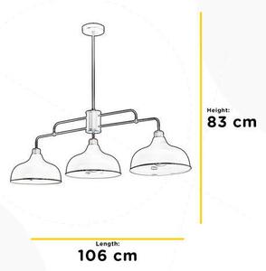 ZÁVESNÉ SVIETIDLO, 106/83/45 cm - Online Only bytové doplnky, Online Only