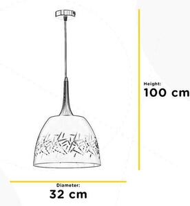 ZÁVESNÉ SVIETIDLO, 32/100 cm - Online Only bytové doplnky, Online Only