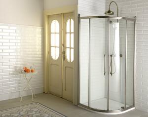 Gelco, ANTIQUE sprchové dvere 900mm, číre sklo, pravé, bronz, GQ1390RC