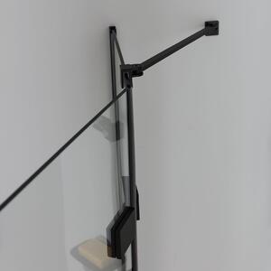 Sprchový Kút čierny Bez Profilov 80x80 Sklo 6mm | London