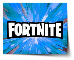 Sablio Plagát FORTNITE modrá - 60x40 cm