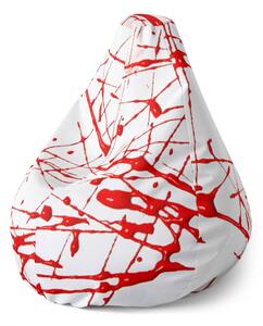 Sablio Sedací vak Pear Krvavé škvrny - 70 x 95 x 15 cm