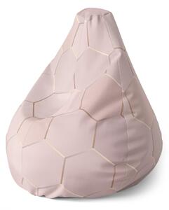 Sablio Sedací vak Pear Rose gold - 70 x 95 x 15 cm
