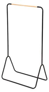 Čierny stojan na oblečenie Compactor Elias Clother Hanger, výška 145 cm