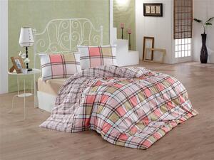 Brotex Bavlnený povlak na vankúš Iris salmon, rozmer: 50x70 Zapínání: hotelový uzávěr, Rozměr: 50x70