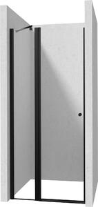 Deante Kerria Plus sprchové dvere 80 cm výklopné čierna matná/priehľadné sklo KTSUN42P