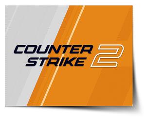 Sablio Plagát Counter Strike 2 Oranžová - 60x40 cm