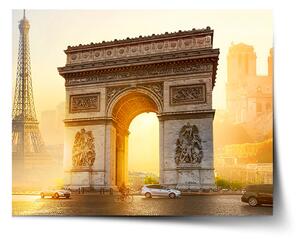 Sablio Plagát Paríž Víťazný oblúk - 60x40 cm