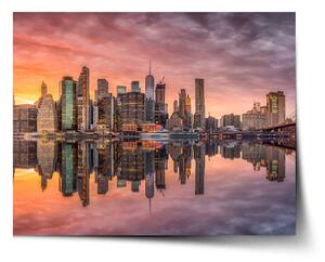 Sablio Plagát New York Západ slnka - 60x40 cm
