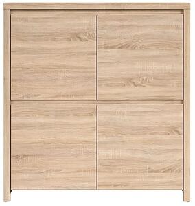 VYSOKÁ KOMODA, farba duba, 105/113/41 cm MID.YOU - Obývacie zostavy, Online Only